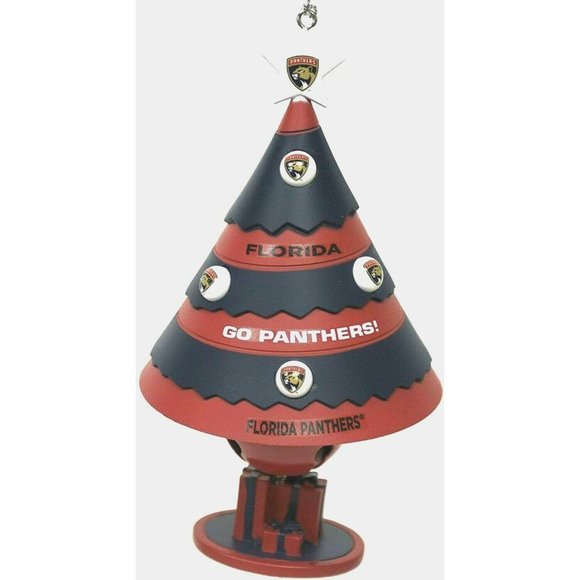 FLORIDA PANTHERS TEAM BELL TREE ORNAMENT Christmas X-Mas Licensed NHL NEW - Picture 2 of 3